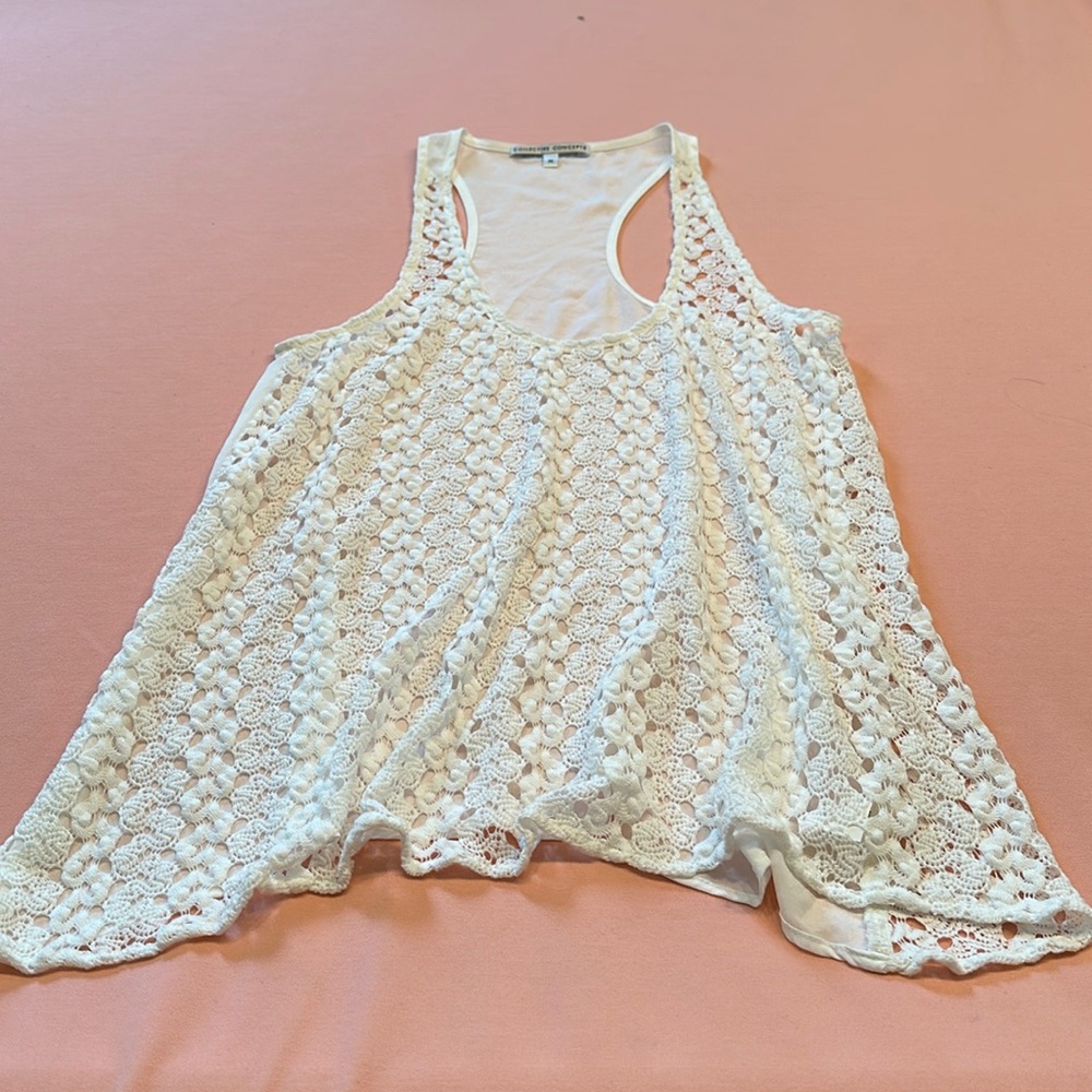 New Collective Concepts lace top. Size M